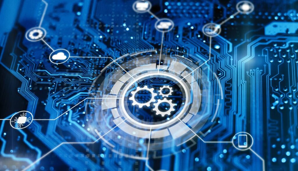 A graphic depicting the different technologies that go into touchless bill-only healthcare solutions